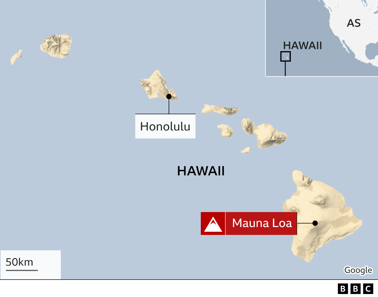 Peta Mauna Loa