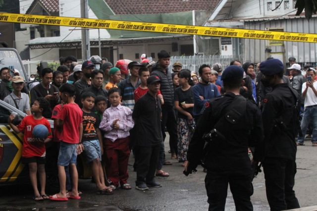 Bom di Mapolres Astananyar, Bandung.
